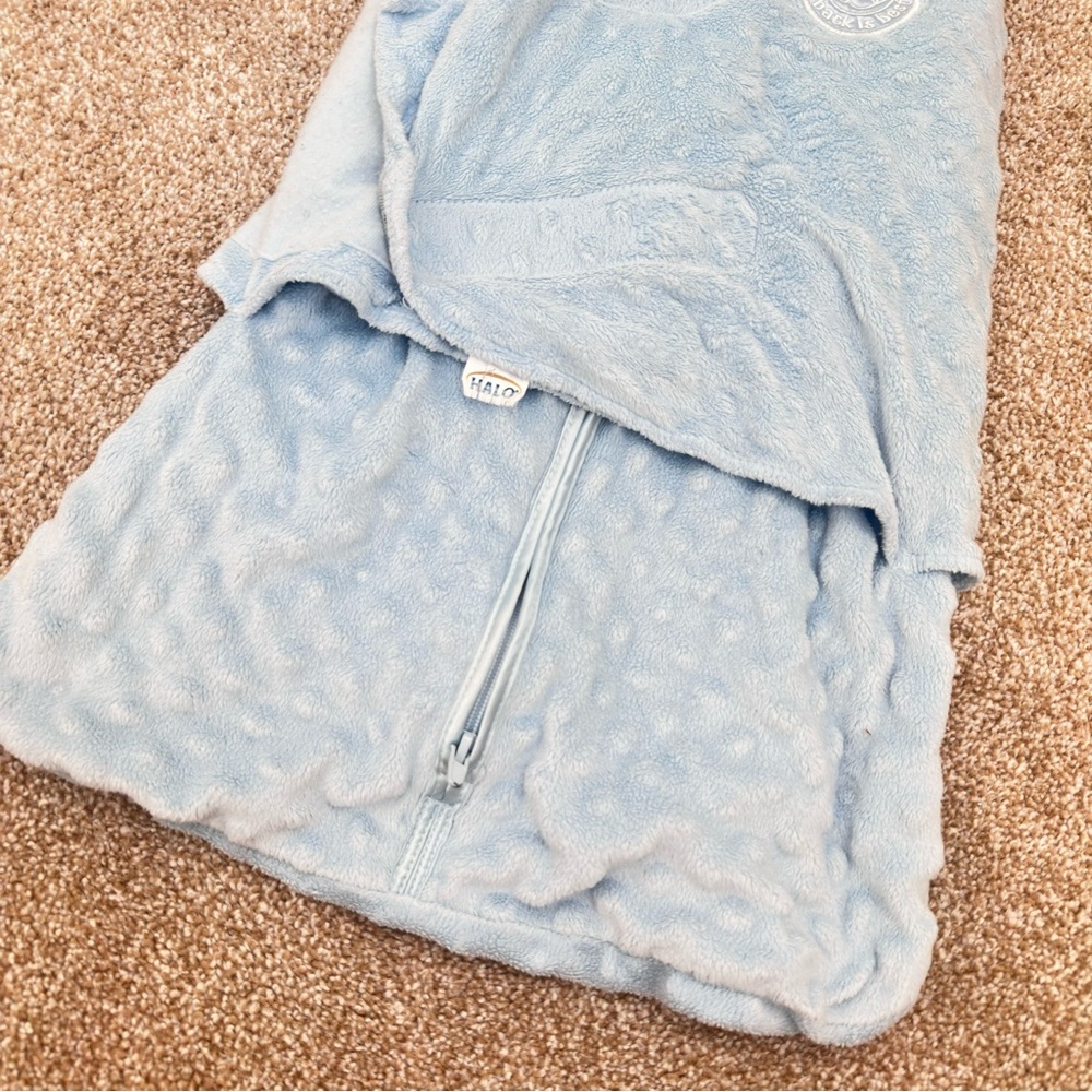 HALO Newborn Light Blue SleepSack Swaddle Wrap 0033 - Picture 3 of 10